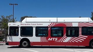 SDMTS New Flyer C40LF 2860 Ride on Route 955 to Euclid Avenue Transit Center