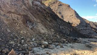 Evidence of slumping and mass movement at Walton on the Naze