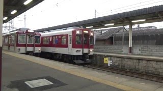 近鉄1420系1421編成+5200系5204編成急行大阪上本町行き発車