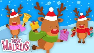 10 Little Reindeer | Animated Christmas Nursery Rhymes \u0026 Kids Songs