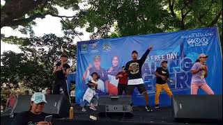 Senam Bersama Zin Permadi di Ijen Car Free Day Malang