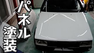 ボンネット、トランクパネルを全塗装！！マジきれい・・・【#26 AE86】