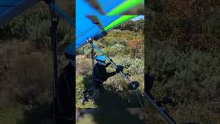 Bush Landing Hang Glider #hanggliding #flying #gopro #pilot #santabarbara