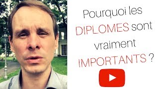 Pourquoi les diplômes sont super importants !!!