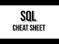 SQL Cheat Sheet