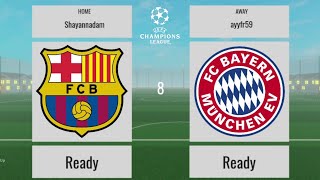 RIFA 21 ROBLOX BARCELONA - BAYERN MUNICH | UEFA Champions League (Gameplay)