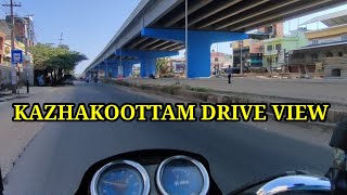 kazhakoottam flyover Drive view on cricket match