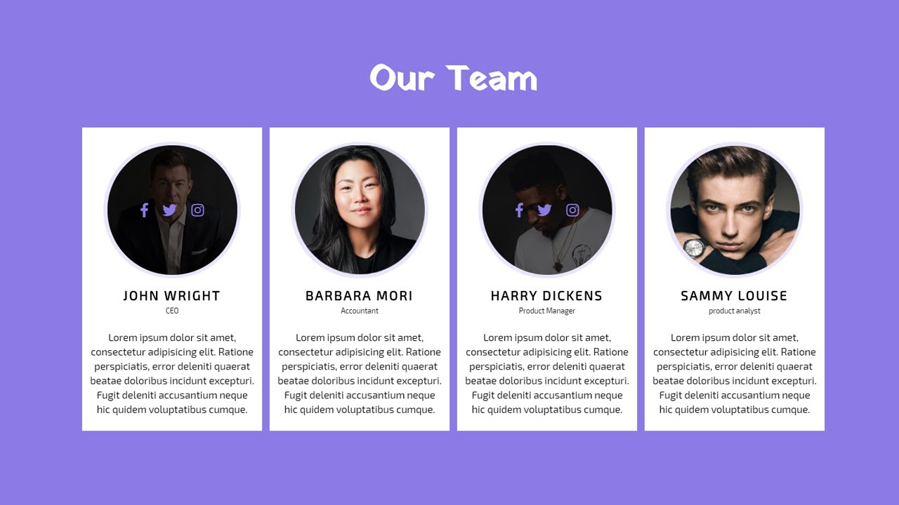 How To Create The Responsive Our Team Section Using Html And Css Easy How To Create The Responsive Our Team Section Using Html And Css Easy