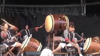 月下焔舞 本門寺重須孝行太鼓保存会)朝霧JAM2008