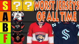 TIER LIST! RANKING THE WORST NHL JERSEYS OF ALL TIME | HOCKEY AND ITS WORST UNIFORMS PODCAST