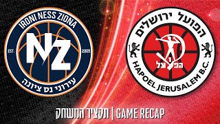 Ironi Hai Motors Ness Ziona vs. Hapoel Bank Yahav Jerusalem - Game Highlights