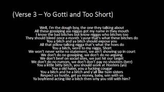 Yo Gotti - Rake It Up ft. Nicki Minaj and Too Short - Lyrics