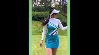 아마추어 마짱 미녀골퍼의 수준급 스윙!  #golf