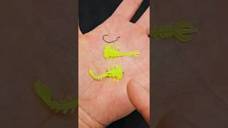 Z-Man LarvaZ rigged with Tiniest EWG worm hook - Varivas Inch Hook #fishing #fishingvideo