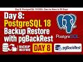 Day 8: PostgreSQL 18 Backup Restore with pgBackRest #postgresql #backup #restore #pgbackrest #day8