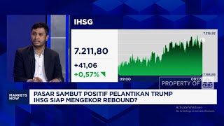 Pasar Sambut Pelantikan Trump, IHSG dan Rupiah Kompak Menguat