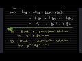 DE 4 1 Part 4: Non Homogeneous Equations