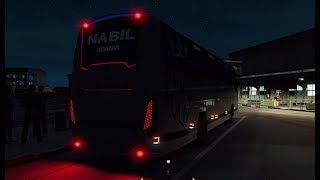 ETS2 Night Trip: Khulna to Dhaka (Nabil Scania Touring K360)