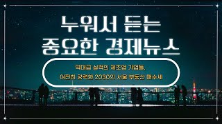 [Radio/ASMR] 누워서 듣는 중요한 경제뉴스 (역대급 실적의 제조업 기업들, 여전히 강력한 2030 서울 부동산 매수세)