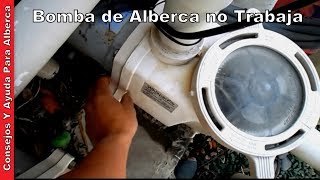 bomba de alberca no trabaja