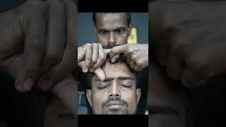 Massage With Horn | ASMR Therapy | Neck Cracking | Head And Neck Massage With Oil #shorts #asmr