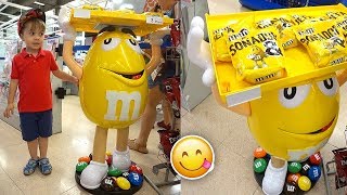 M\u0026M GIGANTE COM CHOCOLATE!! Compras no Supermercado Carrefour e Passeio em Familia - Daily Vlog