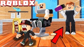 ROBLOX - FRYZJER CHCE NAS OBCIĄĆ NA ŁYSO! 😱 (Roblox Obby) | Vito vs Bella