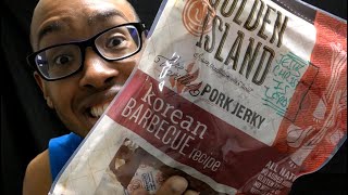 🤔🐖 Korean Barbecue Pork Jerky Fire-Grilled Golden Island 🍖 Hit/Miss First Time Food Vlog 👍