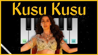 Kusu Kusu Song Ft Nora Fatehi Piano Lesson | John Abraham | Satiyameva Jayate 2 | Walkband Tutorial
