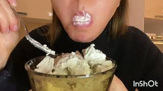 ASMR : white creamy chalky paste eating with crispy chunks 😋#asmr #relaxing sound