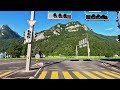 driving in swiss näfels one of the most beautiful village in switzerland 4k