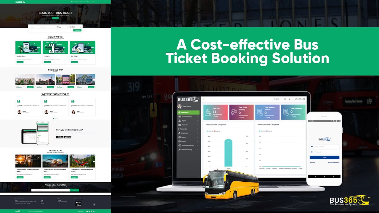 Bus365 - A Complete Bus Ticket Booking Software - YouTube