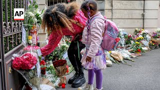 Tributes to Tina Turner outside Swiss home