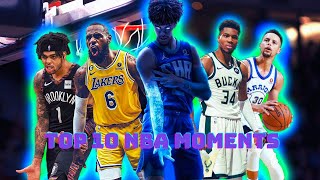 Top 10 NBA Moments of the Month 🏀
