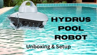 Hydrus Roker Plus Robotic Swimming Pool Vacuum Cleaner Unboxing and Initial Setup