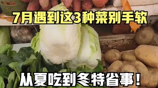 7月遇到这3种菜别手软，买上10斤存冰箱，从夏吃到冬特省事！