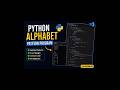 Alphabets patterns using python code 🚀#vscode#coding #programming #python#beginners