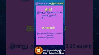 குரோதி வருடம் மார்கழி மாதம் 24 ஆம் தேதி புதன்கிழமை 08.01.2025 #இன்றையபஞ்சாங்கம் #பஞ்சாங்கம் #today