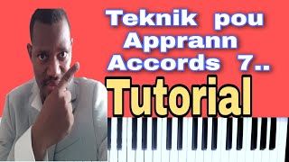 koman jwe accord 7  sou piano? (Tutorial)