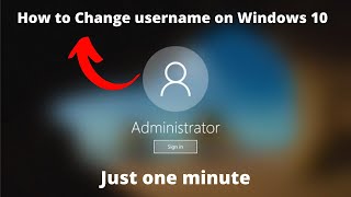 How to Change username in Windows 10 | How to Change Your Account Name on Windows 10