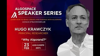 Hugo Krawczyk Algorand Presentation Blockchain Lab at University Florida