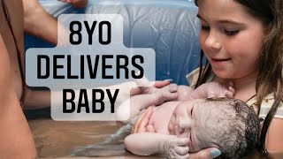 8YR OLD DELIVERS BABY HOME ALONE IN POOL | Unassisted Birth @ 42+2 Weeks