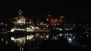 Szczecin by night / Szczecin nocą / Dzwigozaury