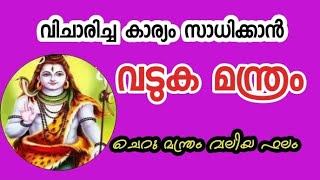 #വടുകമന്ത്രം. ശിവ മന്ത്രങ്ങളിൽ ശക്തിയേറിയ ഇത് ജപിച്ചാൽ ആഗ്രഹിച്ച കാര്യം സാധിക്കും. Vaduka mantra