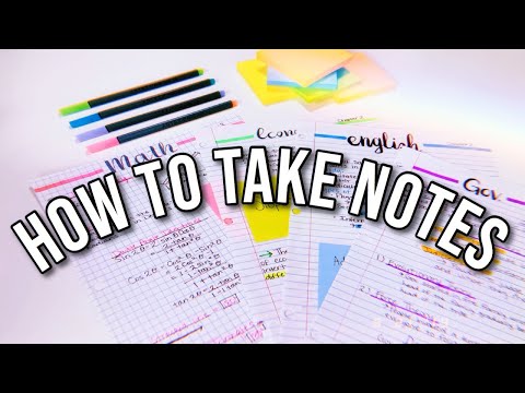 HOW I TAKE NOTES | Note taking and study tips