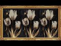 a spring walk through tulips art deco frame tv art in 4k floral jazz music