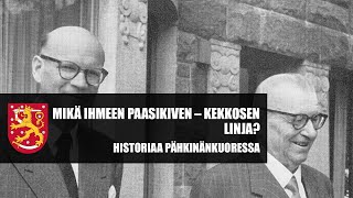 Mikä ihmeen Paasikiven - Kekkosen linja? Historiaa pähkinänkuoressa