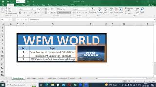 Weekly Requirement Calculation & FTE Calculation on Interval level Part 1