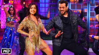 Salman Khan And Rashmika Mandanna Dancing On Saami Saami Song | Rashmika Mandanna dance