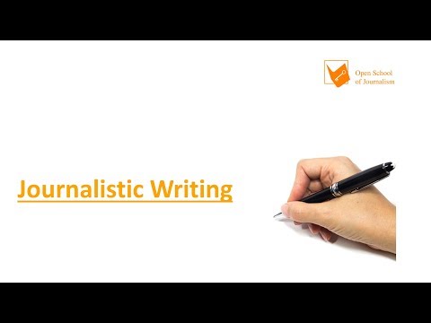 What makes journalistic writing different from other types of writing?